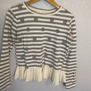 Maison Jules chiffon sweatshirt